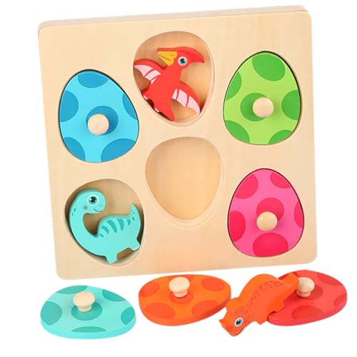 ADOCARN Dinosaurier-Puzzle Puzzle kinderpuzzle holzsteckpuzzel Kid Toys rätsel holzrätsel spielsachen für Fun Toy Streichholzpuzzle aus Holz hölzern Colorful von ADOCARN