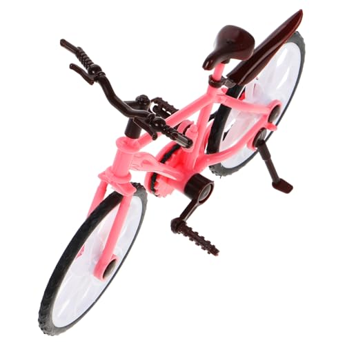 ADOCARN Puppenhauszubehör für Mädchen Mini-Modell-Fahrrad Ornament Puppenhaus-Fahrrad Prinzessinnen-Fahrrad-Modell für Fantasievolles Spielen von ADOCARN