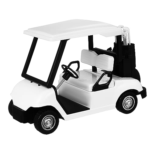 ADOCARN Golfwagenmodell Zubehör Kinderauto Spielzeug klebriger Golfprofi Netz Golfwagen Spielzeug Golfwagen Dekoration Autos Golfball Golfdekorationen Golf-Geburtstagsdekoration Legierung von ADOCARN