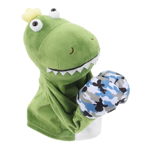 ADOCARN Handpuppenspielzeug Kinder Handpuppen Puppen Zum Geschichtenerzählen Fingerpuppen Tierische Fingerpuppen Dinosaurier-Puppe Interaktive Puppe Für Kinder Tierpuppe Green Metall von ADOCARN