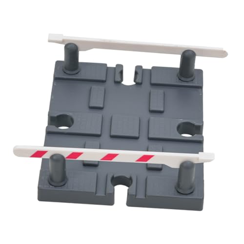 ADOCARN Holzschienenzubehör So Tun Als Ob Modell Spielen Geländer Barriere Modell Spielen Barrikade Spielzeug Zug Barrikade DIY Geländer Barriere Modell Bahnstrecke von ADOCARN