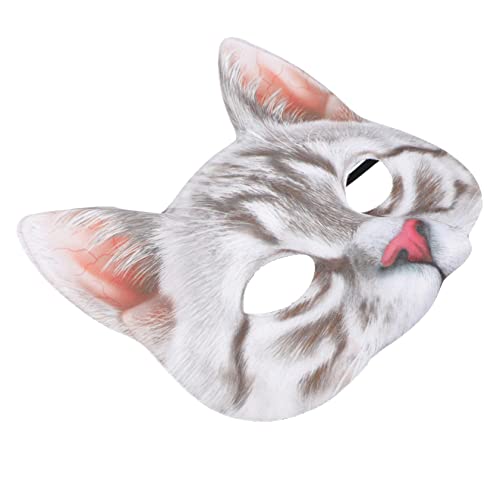 ADOCARN Katzenmaske Masken Katzenzubehör Katzenkostüm Maskerade Maske Frauen Tierkostüm halloween decorations halloweendekorationen hallowen masks Katzenkopfmaske Kostüm-Requisite Stoff von ADOCARN