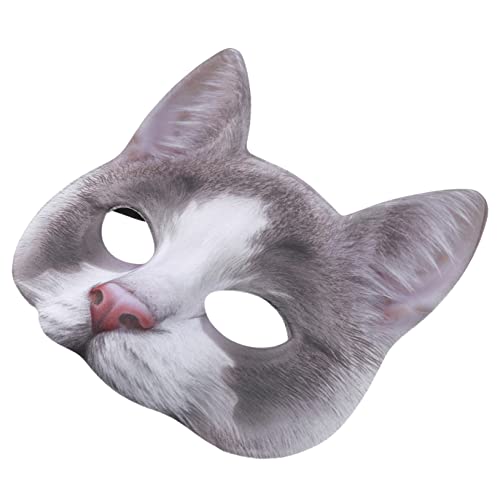 ADOCARN Realistische Maske Im Katzenstil Bequeme Cosplay-maske Für Halloween Maskerade Geburtstag Karneval Verkleidung von ADOCARN