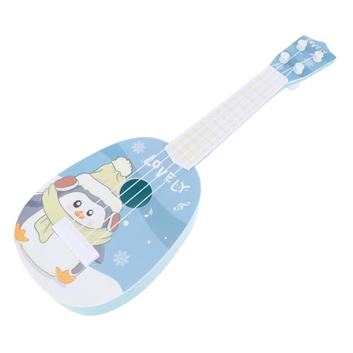 ADOCARN Kinderspielzeuggitarre Cartoon Pinguin Ukulele Hase Spielzeug Für Kinder Ukulele Klassisches Instrument Kinderukulele Hawaii Gitarrenspielzeug Kindermusikspielzeug von ADOCARN