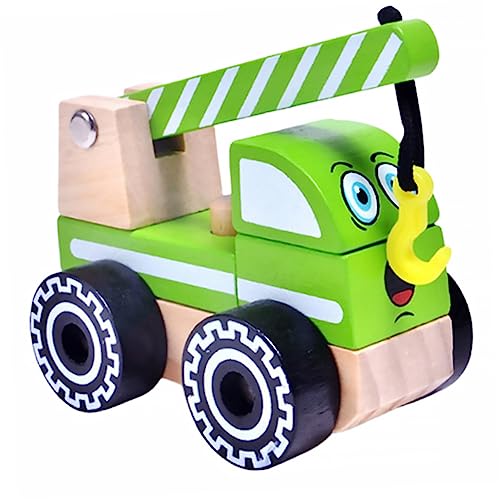 ADOCARN Kognitives Spielzeug für Kinder Kinderspielzeug Kinder spielset Mini-Spielzeug Kinderlastwagen Kinder holzspielzeug Kinder lernspielzeug puppenwagen Engineering-LKW Bauwagen Bambus von ADOCARN