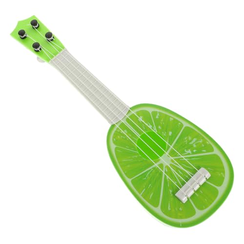 ADOCARN Obst-Ukulele Kinder Gitarrenspielzeug Musikalisches Spielzeug Kinderspielzeug Akustikgitarre Ukulele Gitarre Musikinstrument Gitarren-Ukulele Für Anfänger Mini-Ukulele Green Abs von ADOCARN