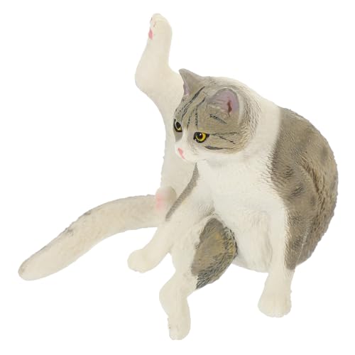 ADOCARN Katze Modell Gefälschte Katze Modell Simulation Katze Ornament Dekorative Katze Decor Desktop Kätzchen Spielzeug von ADOCARN