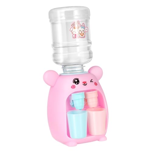 ADOCARN Wasserspender Kawaii Mini Wasserspender Für Lustige Wassermaschine Mit Doppeltem Wasserausgang Ideal Für Äfte Und Getränke Simulierter Wasserbrunnen Pink Perfektes Für Zuhause von ADOCARN