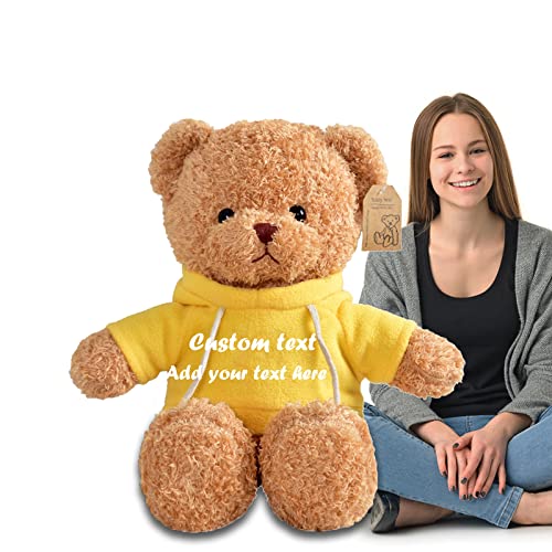 ADORSUN 100cm Teddybär groß Personalisiert ValentinsGeschenke, Teddybär mit Namen als Männer Geschenk Weihnachten ValentinsGeschenke für Männer Geburtstagsgeschenk Abschluss Geschenk (100cm) von ADORSUN