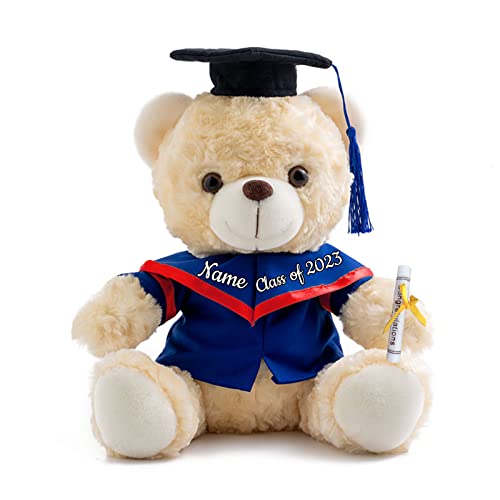 ADORSUN Personalisierte Geschenke Teddybär mit Text, GraduationBär Abschluss 2024 Personalisierte Teddybär für Graduation 2024 Schulabschluss Geschenk für Sie 2024 Oberschule/Hochschule (20 cm-Text-) ADORSUN Personalisierte Geschenke Teddybär mit Text, GraduationBär Abschluss 2024 Personalisierte Teddybär für Graduation 2024 Schulabschluss Geschenk für Sie 2024 Oberschule/Hochschule (20 cm-Text-) von ADORSUN