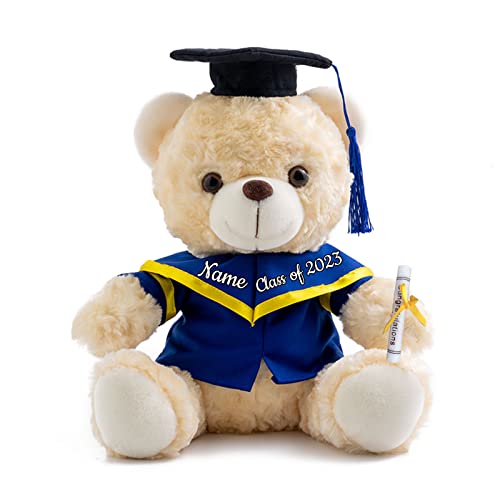 ADORSUN Personalisierte Geschenke Teddybär mit Text, GraduationBär Abschluss 2024 Personalisierte Teddybär für Graduation 2024 Schulabschluss Geschenk für Sie 2024 Oberschule/Hochschule (25 cm-Text-) ADORSUN Personalisierte Geschenke Teddybär mit Text, GraduationBär Abschluss 2024 Personalisierte Teddybär für Graduation 2024 Schulabschluss Geschenk für Sie 2024 Oberschule/Hochschule (25 cm-Text-) von ADORSUN