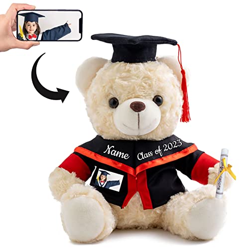 ADORSUN Personalisierter Abschluss-Teddybär, Abschlussgeschenke für Sie/Ihn mit Text+Foto, Abschlussbär als Personalisiertes Abschlussgeschenk für Mädchen/Jungen zum Abschluss 2024 (20 cm-Text+Foto) ADORSUN Personalisierter Abschluss-Teddybär, Abschlussgeschenke für Sie/Ihn mit Text+Foto, Abschlussbär als Personalisiertes Abschlussgeschenk für Mädchen/Jungen zum Abschluss 2024 (20 cm-Text+Foto) von ADORSUN