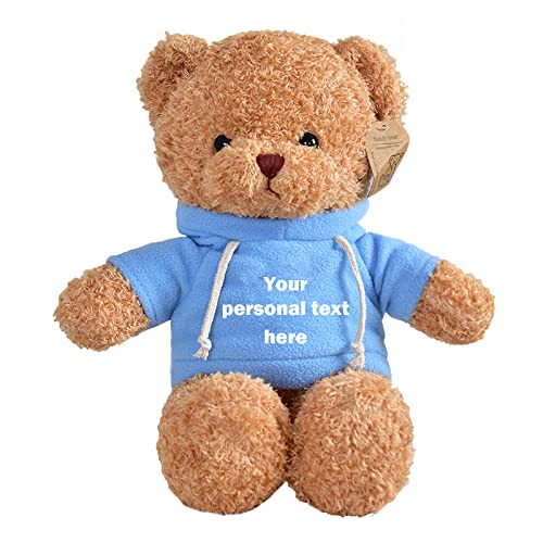 ADORSUN Personalisierter Geschenke Teddybär mit Benutzerdefinierter Text als ValentinsGeschenke Geschenke für Frauen Weihnachten Geburtstagsgeschenk für Frauen Es Mir Leid Geschenke für sie (20 cm) von ADORSUN