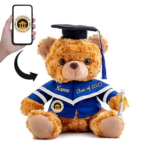 Abschlussgeschenke für sie Personalisierter Teddybär mit Text+Foto, Plüschbär Personalisierte Geschenke als Abschlussgeschenke für ihn 2024 Oberschule/ Hochschule Abschlussgeschenke (20 cm-Text+Foto) Abschlussgeschenke für sie Personalisierter Teddybär mit Text+Foto, Plüschbär Personalisierte Geschenke als Abschlussgeschenke für ihn 2024 Oberschule/ Hochschule Abschlussgeschenke (20 cm-Text+Foto) von ADORSUN