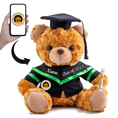 GraduationBär Personalisierte Graduation Geschenke mit benutzerdefinierten Text+Foto, Teddy-bär Plüschtier als Schulabschluss Geschenk für sie 2024 Oberschule Graduation Geschenke (20 cm-Text+Foto) GraduationBär Personalisierte Graduation Geschenke mit benutzerdefinierten Text+Foto, Teddy-bär Plüschtier als Schulabschluss Geschenk für sie 2024 Oberschule Graduation Geschenke (20 cm-Text+Foto) von ADORSUN