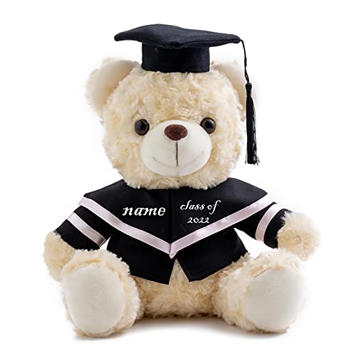 GraduationBär Personalisierte Graduation Geschenke mit benutzerdefinierten Text, Teddybär Plüschtier als Schulabschluss Geschenk für sie 2024 Oberschule/ Hochschule Graduation Geschenke (25 cm-Text) GraduationBär Personalisierte Graduation Geschenke mit benutzerdefinierten Text, Teddybär Plüschtier als Schulabschluss Geschenk für sie 2024 Oberschule/ Hochschule Graduation Geschenke (25 cm-Text) von ADORSUN