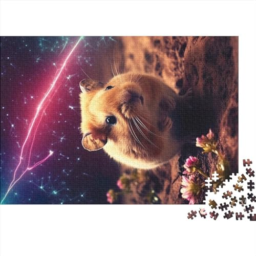 Puzzle Für Erwachsene, Niedlicher Hamster In Galaxie, 1000 Teile, Puzzlespiele, Lernspielzeug, Puzzle Für Kinder Ab 12 Jahren Und Erwachsene (Größe 75X50cm) von ADOSIA