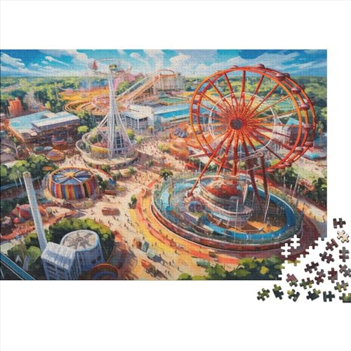 Amusement Park (41) Puzzles 1000 Teile Holz Zoological Park Erwachsene ＆ Kinder Wohnkultur Lernspiel Geschicklichkeitsspiel Für Die Ganze Familie Geburtstag Stress Relief 1000pc von ADOVZ