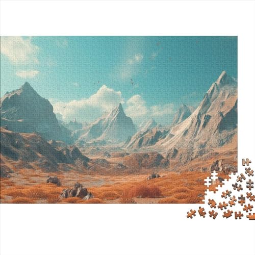 Beautiful Scenery (54) Für Erwachsene ＆ Kinder Puzzles 1000 Teile Holz Scenery Geburtstag Lernspiel Wohnkultur Family Challenging Games Stress Relief Toy 1000pcs (75x50cm) von ADOVZ