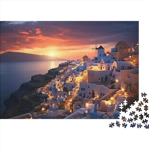 Beautiful Village (9) Für Erwachsene ＆ Kinder Puzzle 1000 Teile Holz Beautiful Scenery Educational Game Moderne Wohnkultur Family Challenging Games Geburtstag Stress Relief 1000 von ADOVZ