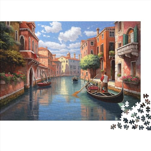 Canal View (89) Puzzles 1000 Teile Holz Canal View Erwachsene ＆ Kinder Wohnkultur Lernspiel Geschicklichkeitsspiel Für Die Ganze Familie Geburtstag Stress Relief 1000pcs (75x50c von ADOVZ