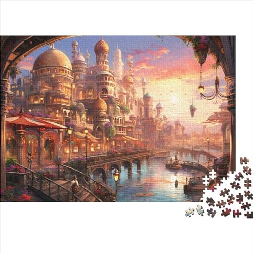 Cityscape Architecture (48) Puzzles 1000 Teile Holz Cityscape Erwachsene ＆ Kinder Wohnkultur Lernspiel Geschicklichkeitsspiel Für Die Ganze Familie Geburtstag Stress Relief 1000 von ADOVZ