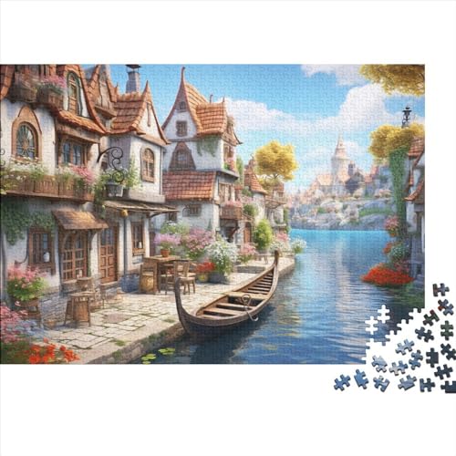 Cityscape Architecture (63) Erwachsene ＆ Kinder 1000 Teile Holz Cityscape Puzzles Family Challenging Games Moderne Wohnkultur Lernspiel Geburtstag Stress Relief Toy 1000pcs (75x von ADOVZ