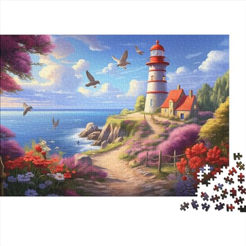 Coastal Lighthouses (33) Puzzles 1000 Teile Holz Lighthouses Erwachsene ＆ Kinder Wohnkultur Lernspiel Geschicklichkeitsspiel Für Die Ganze Familie Geburtstag Stress Relief 1000p von ADOVZ