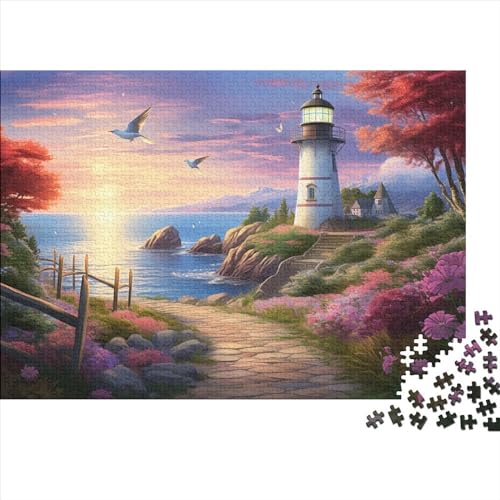 Coastal Lighthouses (39) Puzzles 1000 Teile Holz Lighthouses Erwachsene ＆ Kinder Wohnkultur Lernspiel Geschicklichkeitsspiel Für Die Ganze Familie Geburtstag Stress Relief 1000p von ADOVZ