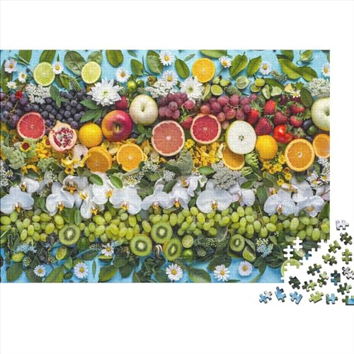 Colourful Fruits (17) 1000 Teile Holz Fruits Puzzle Für Erwachsene ＆ Kinder Lernspiel Geburtstag Family Challenging Games Moderne Wohnkultur Stress Relief Toy 1000pcs (75x50cm) von ADOVZ