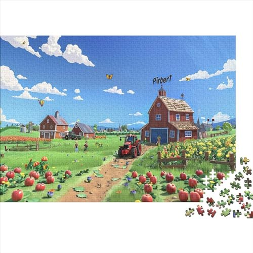 Country Scenery (37) Puzzles 1000 Teile Holz Beautiful Views Erwachsene ＆ Kinder Wohnkultur Lernspiel Geschicklichkeitsspiel Für Die Ganze Familie Geburtstag Stress Relief 1000p von ADOVZ