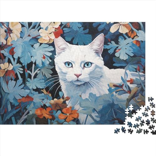 Cute Cat（401） (27) Puzzles Für Erwachsene 300 Teile Wooden Puzzles Geburtstag Moderne Wohnkultur Educational Game Family Challenging Games Stress Relief Hölzerne 300pcs (40x28c von ADOVZ