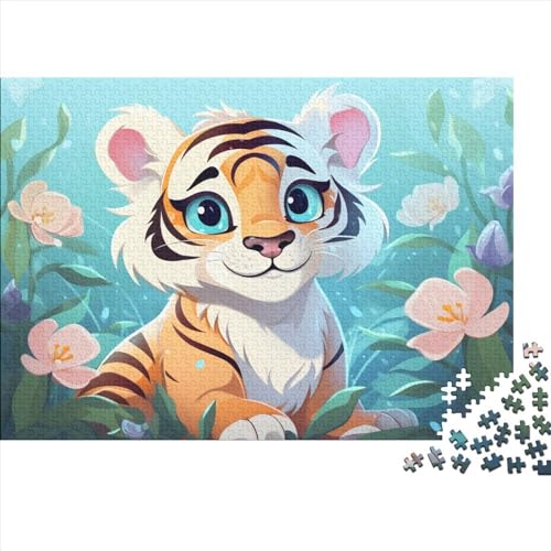 Cute Tiger (482) Für Erwachsene 1000 Teile Personalised Photo Wooden Puzzle Moderne Wohnkultur Lernspiel Family Challenging Games Geburtstag Stress Relief Hölzerne 1000pcs (75x5 von ADOVZ