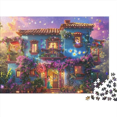 Fairytale Cottage (16) Puzzle Für Erwachsene ＆ Kinder 1000 Teile Holz Cottage Geburtstag Family Challenging Games Lernspiel Moderne Wohnkultur Stress Relief 1000pcs (75x50cm) von ADOVZ