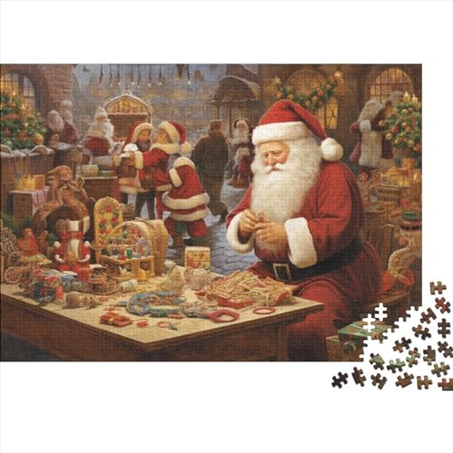 Father Christmas (30) Puzzles 1000 Teile Holz Christmas Erwachsene ＆ Kinder Wohnkultur Lernspiel Geschicklichkeitsspiel Für Die Ganze Familie Geburtstag Stress Relief 1000pcs (7 von ADOVZ