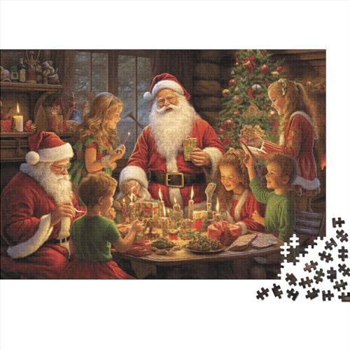 Father Christmas (7) Puzzles 1000 Teile Holz Christmas Erwachsene ＆ Kinder Wohnkultur Lernspiel Geschicklichkeitsspiel Für Die Ganze Familie Geburtstag Stress Relief 1000pcs (75 von ADOVZ