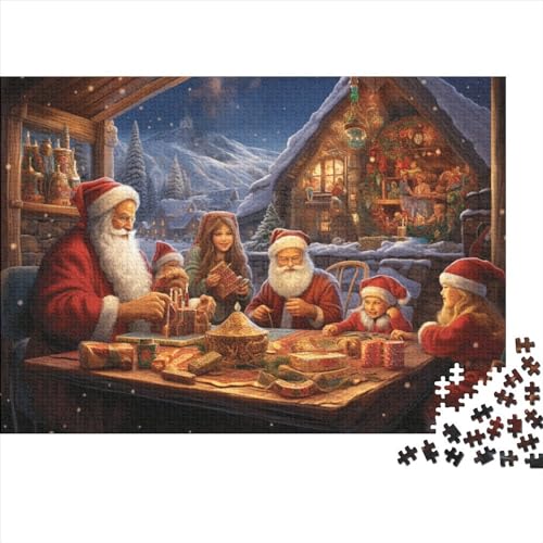 Father Christmas (9) Puzzle 1000 Teile Holz Christmas Für Erwachsene ＆ Kinder Lernspiel Family Challenging Games Home Decor Geburtstag Entspannung Und Intelligenz 1000pcs (75x50 von ADOVZ