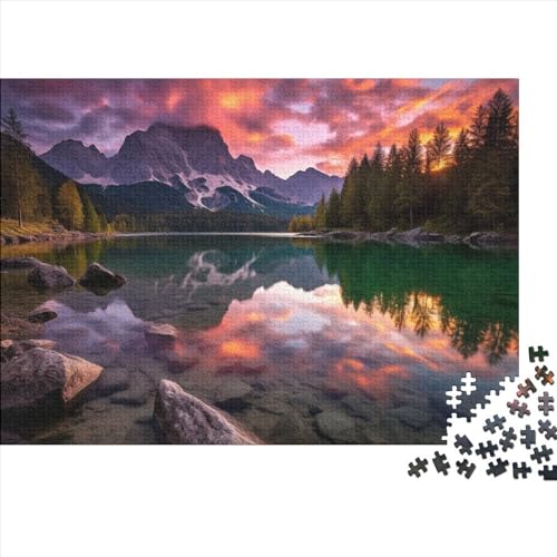 Lakes and Snowy Mountains(52) Puzzles 1000 Teile Holz Natural Scenery Erwachsene ＆ Kinder Wohnkultur Lernspiel Geschicklichkeitsspiel Für Die Ganze Familie Geburtstag Stress Rel von ADOVZ