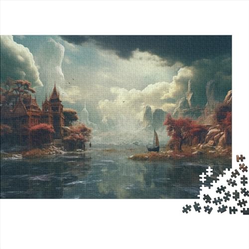 Natural Scenery (42) Für Erwachsene ＆ Kinder Puzzle 1000 Teile Holz Beautiful Scenery Wohnkultur Geburtstag Educational Game Family Challenging Games Stress Relief 1000pcs (75x5 von ADOVZ