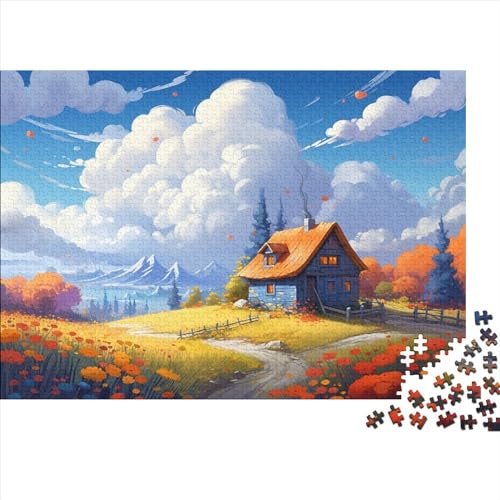 Sweet Landscape (113) Puzzles 1000 Teile Holz Sweet Landscape Erwachsene ＆ Kinder Wohnkultur Lernspiel Geschicklichkeitsspiel Für Die Ganze Familie Geburtstag Stress Relief 1000 von ADOVZ