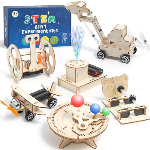 Experimente für Kinder ab 8 9 10 11 12, Elektronik Baukasten, Experimentierkasten, Elektro Baukasten, Holz Bausatz Kinder Spielzeug Geschenke ab 8-14 Jahre Jungen von ADUSRIZ