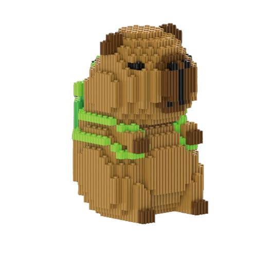 ADYEKSD Tier-Blöcke Micro Building Blocks Puzzle Niedlich Capybara Bricks Mini 3D Modell Blocks Set DIY Lernspielzeug Geschenk Für Kinder Erwachsene 1606 StüCke von ADYEKSD