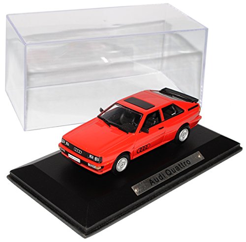 A-U-D-I Quattro Sport Rot Coupe 1/43 Atlas Modell Auto mit individiuellem Wunschkennzeichen von Unbekannt