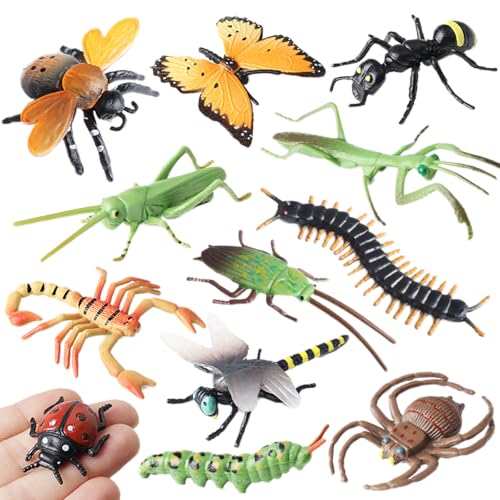 AENIMELY 12-teiliges Mini-Insektenfiguren – Realistische Insektenmodelle für Kinder mit Spinne, Biene, Libelle, Ameise, Marienkäfer, Schmetterling – STEM-Lernspielzeug, Party-Geschenke AENIMELY 12-teiliges Mini-Insektenfiguren – Realistische Insektenmodelle für Kinder mit Spinne, Biene, Libelle, Ameise, Marienkäfer, Schmetterling – STEM-Lernspielzeug, Party-Geschenke von AENIMELY