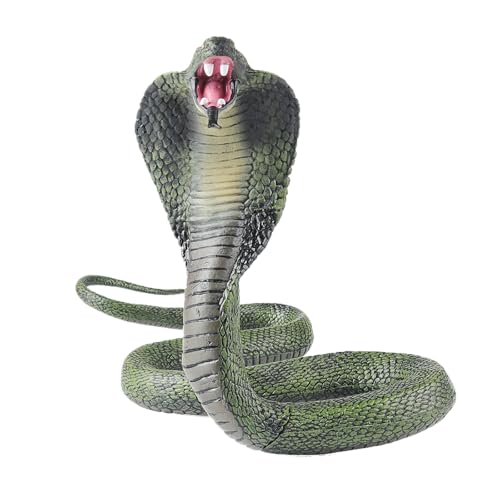 AENIMELY Große Kobra-Schlangenfigur – Realistische Feste Tierfigur für Kinder – Halloween-Streich, STEM-Lernspielzeug, Partydekoration, Kuchentopper AENIMELY Große Kobra-Schlangenfigur – Realistische Feste Tierfigur für Kinder – Halloween-Streich, STEM-Lernspielzeug, Partydekoration, Kuchentopper von AENIMELY