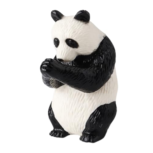 AENIMELY Realistische betende Panda-Figur Wildlife Dschungel Spielzeug Tierfiguren Panda Geburtstag Kuchen Topper Geschenk Panda Dekoration für Party Supplies von AENIMELY