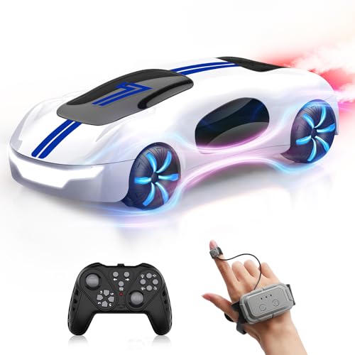 AEROQUEST Ferngesteuertes Auto Spielzeugauto,Aufladbar Gestensensor RC Stunt Auto mit Licht und Sprühen,2,4 GHz RC Drift Spielzeugauto Geschenk für Kinder ab 6 7 8 9 10+ Jahre Jungen Mädchen von AEROQUEST