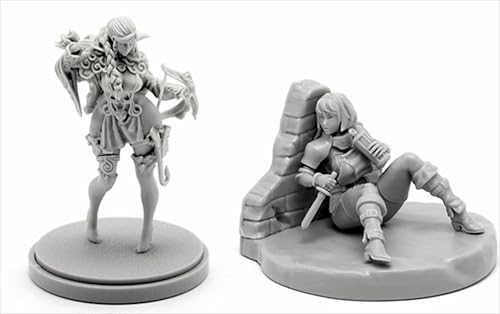 AERUIKJS 1/48 Ancient Female Samurai Warrior Resin Model Kit Unbemalt und unmontiert Soldier Resin Model Kit (2-Personen)//P9o7A10 von AERUIKJS