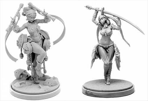 AERUIKJS 1/48 Ancient Female Samurai Warrior Resin Model Kit Unbemalt und unmontiert Soldier Resin Model Kit (2-Personen)//P9o7A4 von AERUIKJS