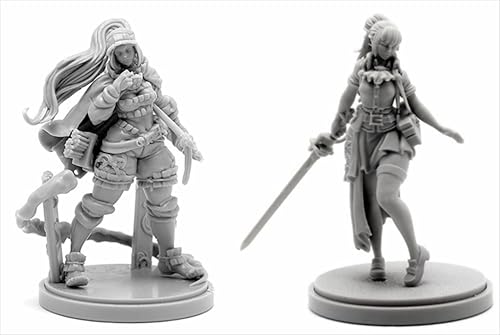 AERUIKJS 1/48 Ancient Female Samurai Warrior Resin Model Kit Unbemalt und unmontiert Soldier Resin Model Kit (2-Personen)//P9o7A40 von AERUIKJS